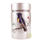 Boite embossée platin double couvercle 150g à thé birds Case by Eigenart