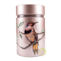 Boite embossée rose double couvercle 150g à thé birds Case by Eigenart