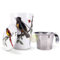 Birds tisanière Teaeve 350ml double paroi avec filtre amovible