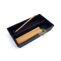 Boite conservation encens japonais en fonte et bois Chushin Kobo
