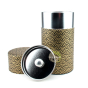 seigaiha Design japonais boite rangement collection noir or