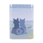 Boite métallique 100g chat conservation de thé, épices, infusion