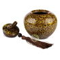 Où trouver boite conservation thé porcelaine émaillée 300ml design jaune
