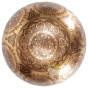 Gravure mandala univers sur bol chantant tibétain avec arbre de vie