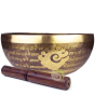Saraswati bol chantant tibétain gravé déesse connaissance & sagesse