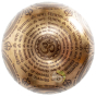 Gravure Shiva sur bol chantant tibétain avec Mandala mantra