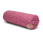 Star dye rose bolster de yoga rond ultra léger et doux