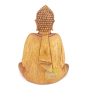 Bouddha assis lotus 21cm statue bois suar