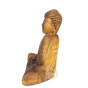 Statue bouddha bois méditation 20cm