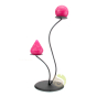 bougie support métallique Bougeoir tiges ondulées fleur