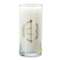 Bougie avalon blanche stéarine végétale 60h sans parfum