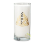 Bougie nœud celtique blanche sans parfum 60h mèche coton
