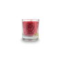 Bougie 1er chakra rouge Muldhara sans parfum mèche coton