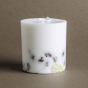 Bougie naturelle au parfum de rose fabrication manuelle