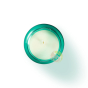 Bougie neuvaine verte sans parfum vue de dessus bougie de dévotion