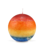Bougie boule chakras cire naturelle Ø 80mm 40 heure de combustion