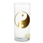 Bougie yin yang blanche sans parfum mèche coton stéarine végétale