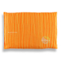 Coussin chauffant orange en coton bio garni de noyaux de cerise