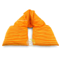 Tour de cou orange en coton bio aux noyaux de cerise pour dos et nuque