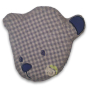Doudou bouillotte Otto bleu marine utilisé chaud ou froid pour coliques, bosses ou bleus