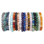 Bracelet élastique pierre naturelle minérale 8mm diamètre 50mm