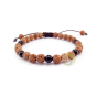Mala rudraksha bracelet onyx minéral vertus bienfaits