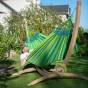 Hamac plage duo brisa lime extérieur résistant La Siesta