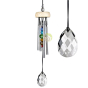 Cloche 4 tubes à vent gem drop prism cristal carillon accordé