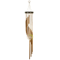 Carillon spirale bronze 89 cm en métal déco zen