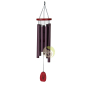 Carillon vent de Toscane Woodstock chime 8 tubes bordeaux