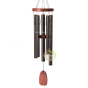 Carillon veines d'or 5 tubes aluminium et bois de fresnes Woodstock Chimes