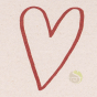 Carte postale organic love encre 100% naturelle papier FSC