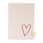 Carte postale love organic en papier labellisé FSC encre 100% naturelle
