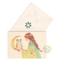 Carte postale avec enveloppe organic hibou de la sagesse papier FSC encre 100% naturelle