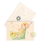 Carte postale avec enveloppe organic voyageuse lumineuse papier FSC