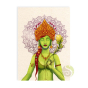 Carte postale Tara verte organic en papier FSC et encre 100% naturelle