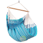 Hamac d'intérieur en coton bio Habana azure certifié GOTS La Siesta
