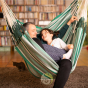 Fauteuil hamac tissu bio et bois certifié Habana agave La Siesta 