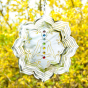 Suspension acier inoxydable mobile lotus 7 chakras décoration zen