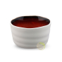 Bol à thé gris rouge 400ml en céramique 