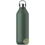 Serie 2 Bouteille Chilly's Bottle pine green 1l isotherme double paroi 24h frais
