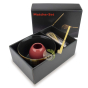 Coffret luxe à matcha brun pour s'initier à la préparation du thé