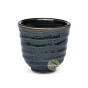 Tasse émaillée bleue design unique contemporain