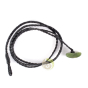 Cordon noir style maori avec fermoir en jade vert