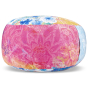 Coussin coton bio summer floral déhoussable avec poignée de transport