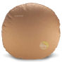 Coussin de sol marron déhoussable garni de cosses de sarrasin coton bio