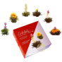 Magnifique coffret de fleurs de thé noir et blancCreano