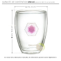 Dimensions verre Creano pour thé ou café 250 ml double paroi isolante
