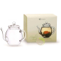 Théière 500ml avec couvercle sans filtre fleurs de thé verre borosilicate