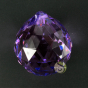 Boule facettée violette feng shui suspendre fenêtre dynamiser votre maison